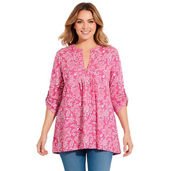 Woman Within Plus Size 7-Day Layered-Look Tunic