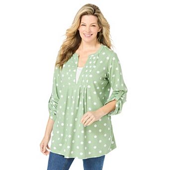 Woman Within Plus Size 7-Day Layered-Look Tunic