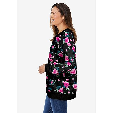 Woman Within Plus Size Printed Sweatshirt