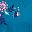 Deep Teal Multi Floral