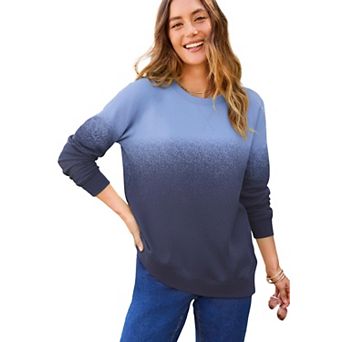 Woman Within Plus Size Printed Sweatshirt