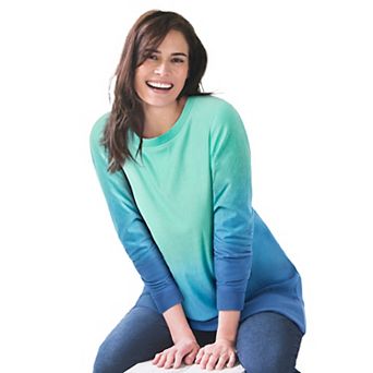 Woman Within Plus Size Printed Sweatshirt