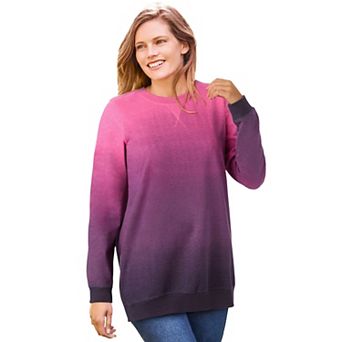 Woman Within Plus Size Printed Sweatshirt
