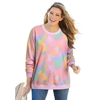 Woman Within Plus Size Printed Sweatshirt