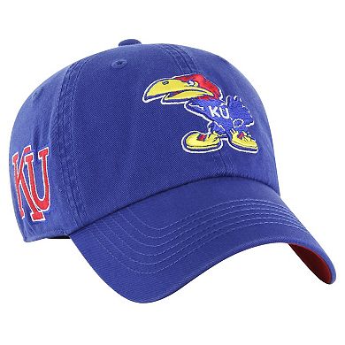 Men's '47 Royal Kansas Jayhawks Vintage Sure Shot Franchise Fitted Hat
