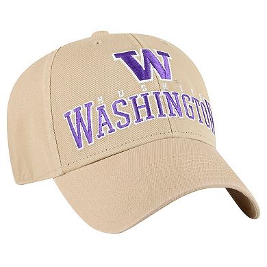 Men's '47 Khaki Washington Huskies Powell MVP Adjustable Hat