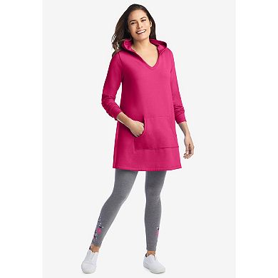 Woman Within Plus Size Pocket Hoodie Sweatshirt