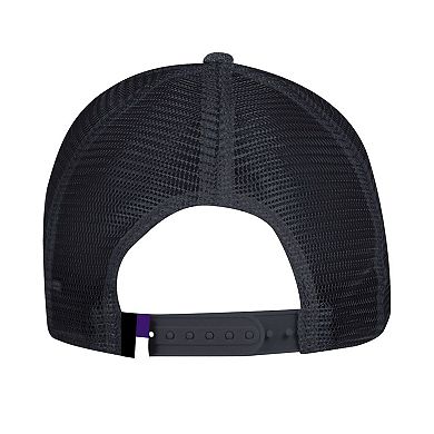 Men's Under Armour Black Northwestern Wildcats 2024 Sideline Blitzing Trucker Adjustable Hat