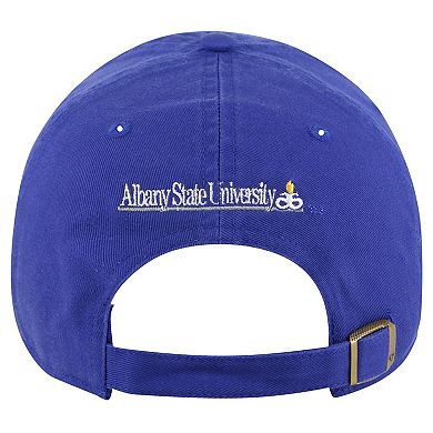 Men's '47 Blue Albany State Golden Rams Side & Back Clean Up Adjustable Hat