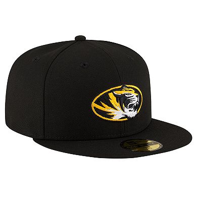 Men's New Era Black Missouri Tigers 59FIFTY Fitted Hat