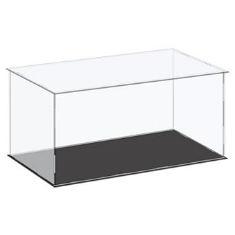 Acrylic Display Case Plastic Box Cube Storage Box Clear Small Assemble Dustproof Showcase