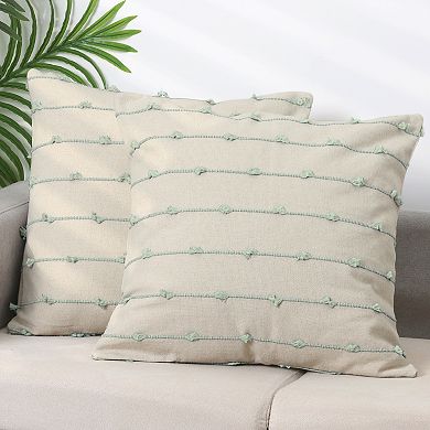 Cushion Decorative Throw Pillow Covers Neutral Pillowcases Home Decor 18" X 18"
