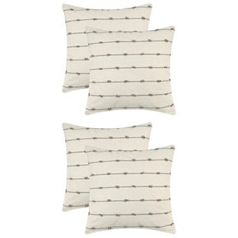 Cushion Decorative Throw Pillow Covers Neutral Pillowcases Home Decor 18" X 18"