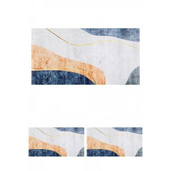 Kitchen Mats For Floor, Boho Geometry Kitchen Rugs, Boho Kitchen Decor 18" X 36" 3 pc