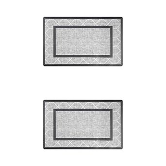 Machine Washable Kitchen Rug, Non-slip Kitchen Runner Rugs Floor Mats 18" X 30" 2 pc