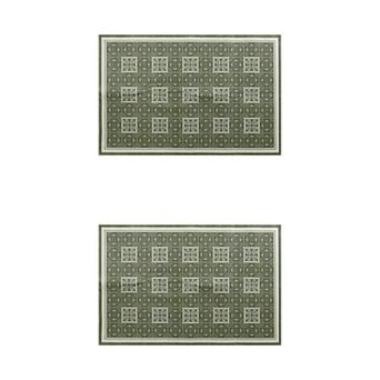 Kitchen Rugs Wiping Kitchen Mat Large Foot Wipe Mat No Washing Kitchen Mat 24" X 36" 2 pc