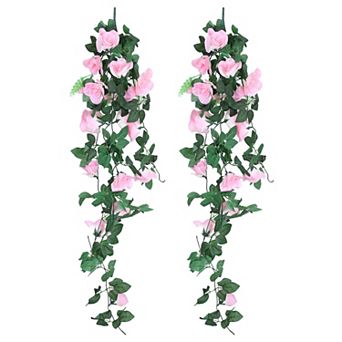 Fake Vine Garland Flower Artificial Rose Flowers Hanging Plants For Home Garden Wedding Decoration