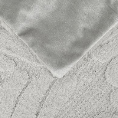 Basho Leaf Pattern Cushion Covers Solid Fluffy Plush Pillowcase