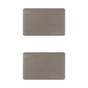 Modern Kitchen Mat Non Skid Cushioned Kitchen Mats For Floor 18" X 28" 2 pc