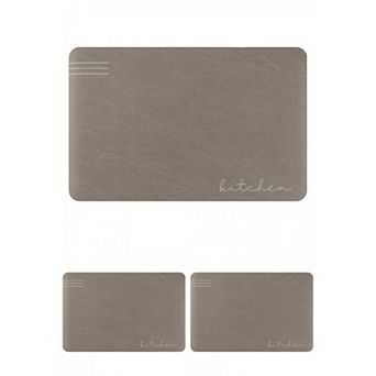 Modern Kitchen Mat Non Skid Cushioned Kitchen Mats For Floor 18" X 28" 3 pc