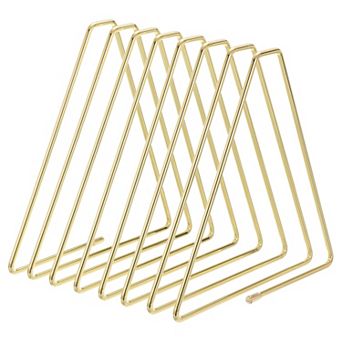 Triangle Desktop File Holder Rack Metal Vinyl Record Stand Holder Office File Organizer For Desk