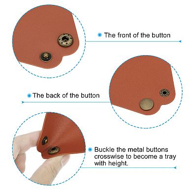 Catchall Holder Foldable Decorative Tray Storage Organizer For Jewelry Key Coin