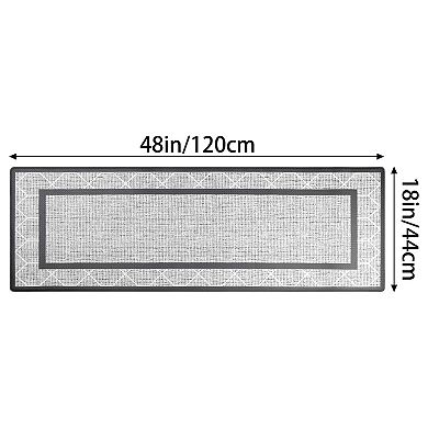 Machine Washable Kitchen Rug, Non-slip Kitchen Runner Rugs Floor Mats 18" X 48" 2pcs