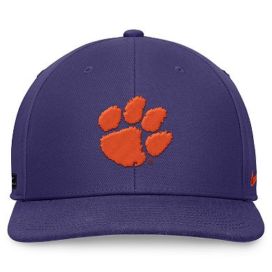 Men's Nike Purple Clemson Tigers On-Field Pro Bill Snapback Hat