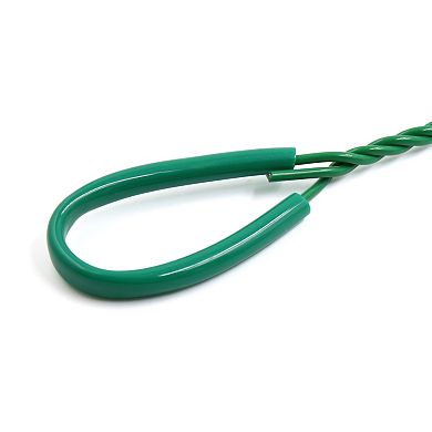 3 Pcs 7.5cm Width Green Spiral Handle Aquarium Square Fish Net Cleaning Tool