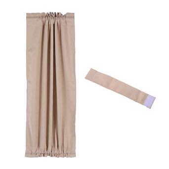 Blackout Door Curtain, 25"w X 40"l French Window Door Curtain 1 Panel