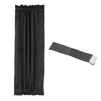 Blackout Door Curtain, 25"w X 40"l French Window Door Curtain 1 Panel