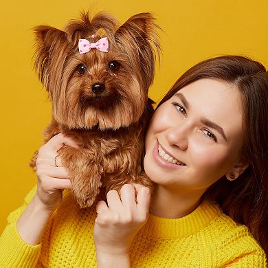 5 Pcs Dog Bows Dog Hair Bows Pet Hair Bows Bowknot Grooming Hairpin Barrette Clip Accessories