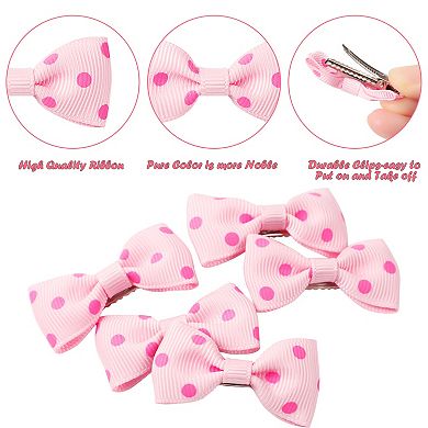 5 Pcs Dog Bows Dog Hair Bows Pet Hair Bows Bowknot Grooming Hairpin Barrette Clip Accessories