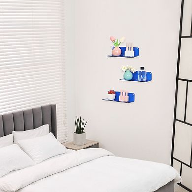 Acrylic Floating Shelves For Wall For Living Room Kitchen Wall Display Shelf