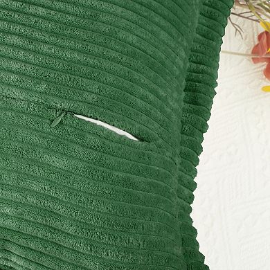 Corduroy Throw Pillow Covers Wide Bordered Cushion Case For Home Decorations