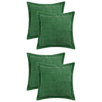 Corduroy Throw Pillow Covers Wide Bordered Cushion Case For Home Decorations