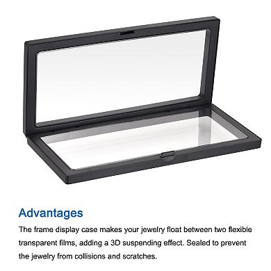 Floating Thin Film Display Box, Abs Frame Case 30cm X 11cm X 2cm Pack Of 1