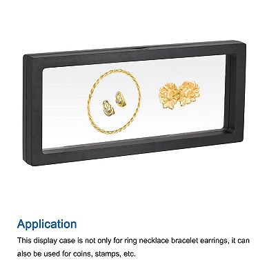 Floating Thin Film Display Box, Abs Frame Case 30cm X 11cm X 2cm Pack Of 1