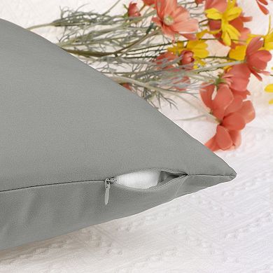 Solid Color Pillowcases With Hidden Zipper For Bed, Sofa, Chair And Couch