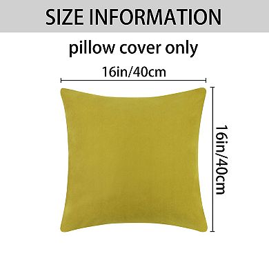 Solid Color Pillowcases With Hidden Zipper For Bed, Sofa, Chair And Couch