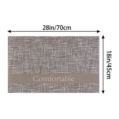 Letter Pattern Kitchen Mat Kitchen Rug Standing Mats For Office, Sink, Laundry 18" X 28" 3pcs