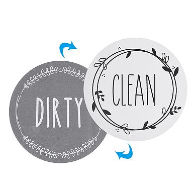 Dishwasher Magnet Clean Dirty Sign Magnetic Indicator