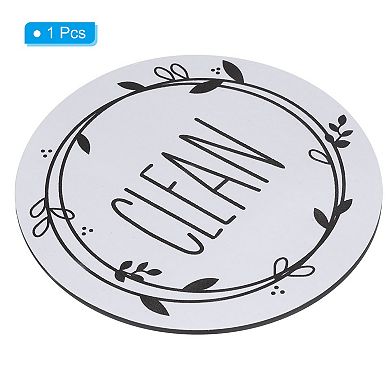 Dirty Clean Dishwasher Magnet, Round Dish Washer Kitchen Organization Clean Dirty Sign Magnet