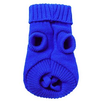 Dog Sweater Thick Twisted Knit Pullover Turtleneck Pet Dog Clothes Apparel For Puppy Dogs Cats