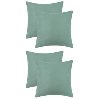 Solid Color Pillowcases With Hidden Zipper For Bed, Sofa, Chair And Couch 20" X 20"