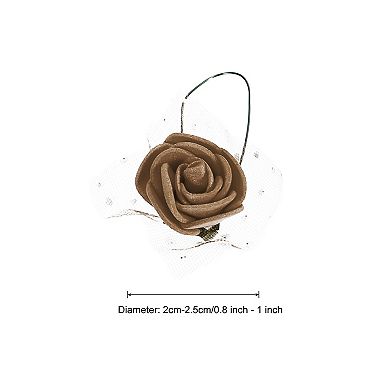 Artificial Rose Flower Heads, Mini Faux Flower 0.8 Inch-1 Inch 72Pcs