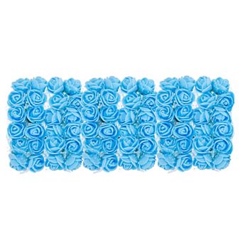 Artificial Rose Flower Heads, Mini Faux Flower 0.8 Inch-1 Inch 72 pc