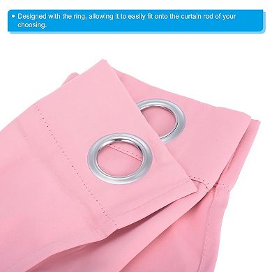 Small Grommet Window Curtain, Short Cabinet Blackout Drapes For Kitchen Bathroom