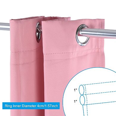 Small Grommet Window Curtain, Short Cabinet Blackout Drapes For Kitchen Bathroom