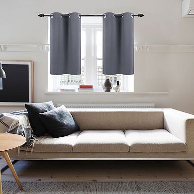 Polyester Blackout Curtain Panel Set Of 2, 29"x36"